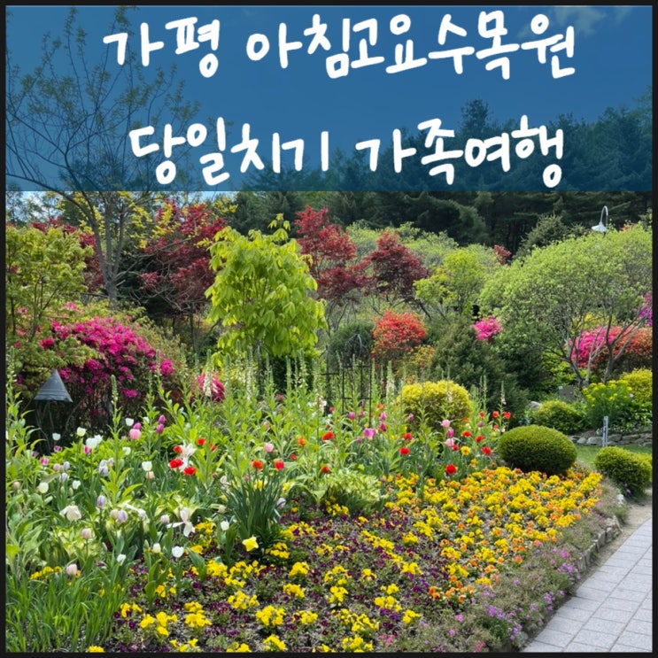  아침고요수목원 당일치기 가족여행
