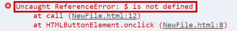 [Javascript] jQuery 오류 해결하기 : Uncaught ReferenceError : $ is not ...