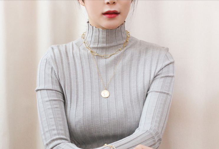  활용만점  클립체인 목걸이 ,레이어드목걸이