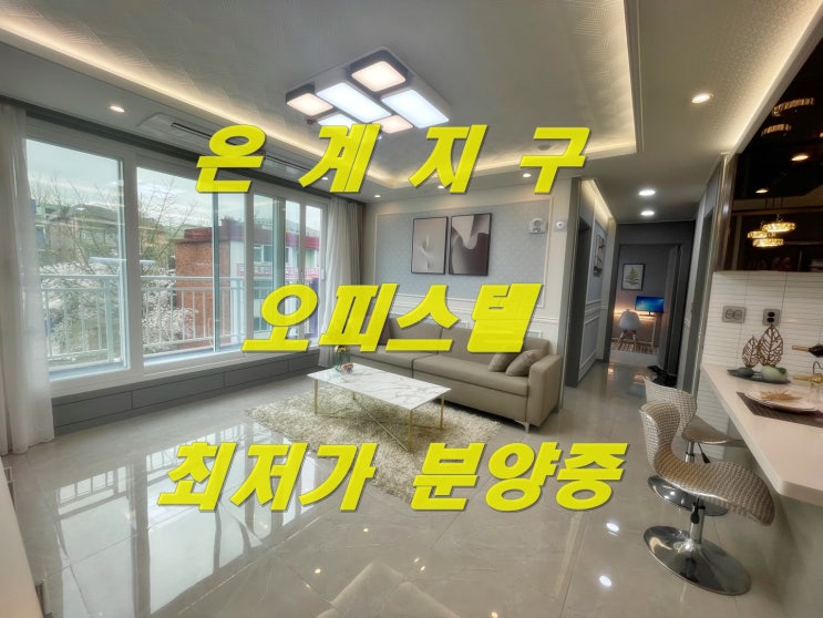  시흥 은계지구 신축 오피스텔 방3화2 아파트 구조 주차 완벽