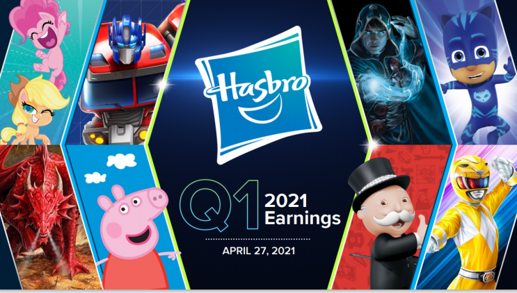 Hasbro(HAS) 21년 1분기 실적 발표 - very good Q1