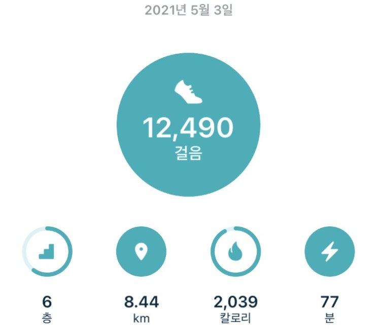  하루걷기:) 2021년 05월 03일 월요일