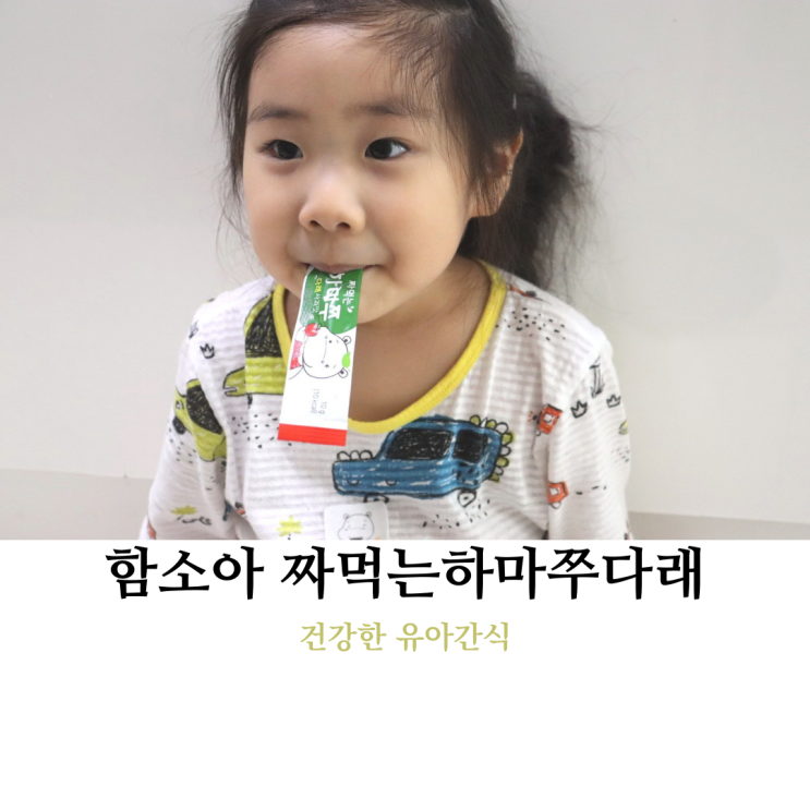 유아간식으로 좋은 유아비타민 함소아짜먹는하마쭈다래