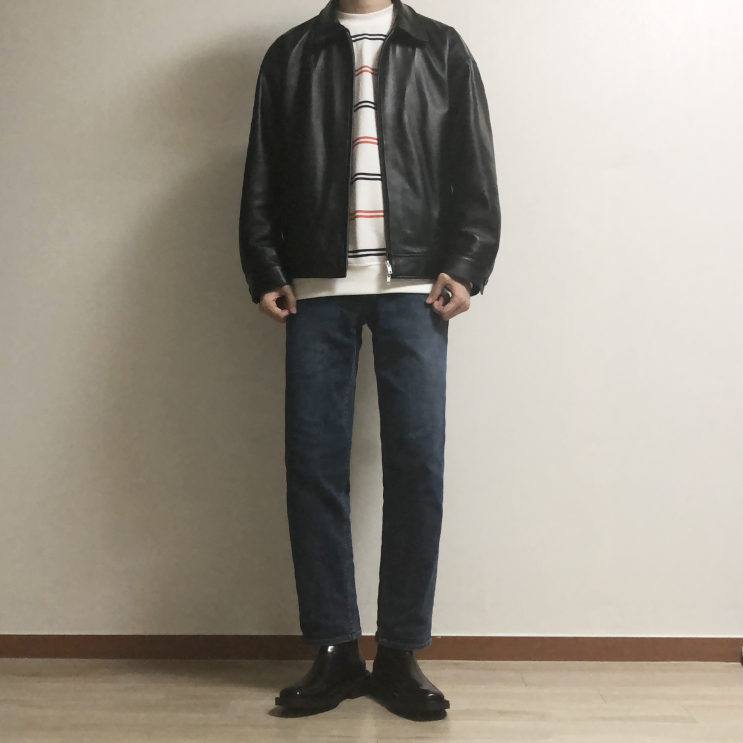  도프제이슨 레더자켓 후기, 도프제이슨 자켓, 도프제이슨 가죽자켓 후기, 도프제이슨 오버핏 램스킨 싱글 자켓