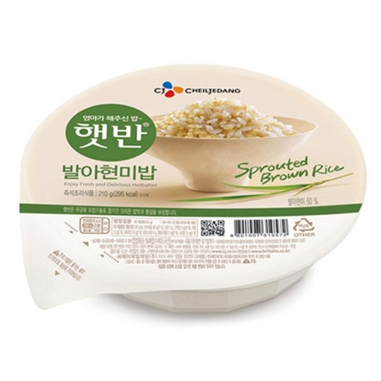 많이 찾는 CJ제일제당 CJ햇반 발아현미밥 210g 24개 좋아요 많이 찾는 CJ제일제당 CJ햇반 발아현미밥 210g 24개 좋아요