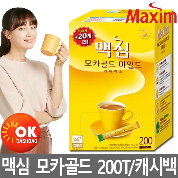 인기 급상승인 맥심 모카골드 커피믹스 180T+20T 총200T, 1개 추천해요 인기 급상승인 맥심 모카골드 커피믹스 180T+20T 총200T, 1개 추천해요