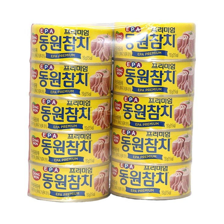 인기있는 동원 프리미엄 EPA 참치 150g X 10캔, 1세트 추천합니다