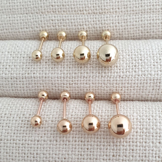 인기있는 블루밍 14K 정품 골드 볼피어싱 바길이 4mm 6mm 8mm 추천합니다 인기있는 블루밍 14K 정품 골드 볼피어싱 바길이 4mm 6mm 8mm 추천합니다
