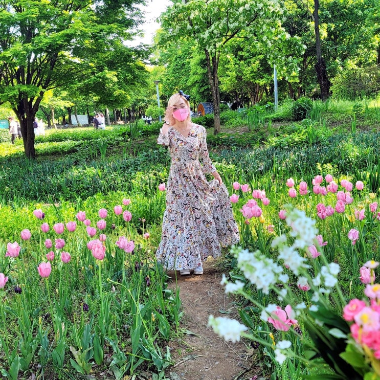  서울숲 튤립위치 피크닉 즐겨요