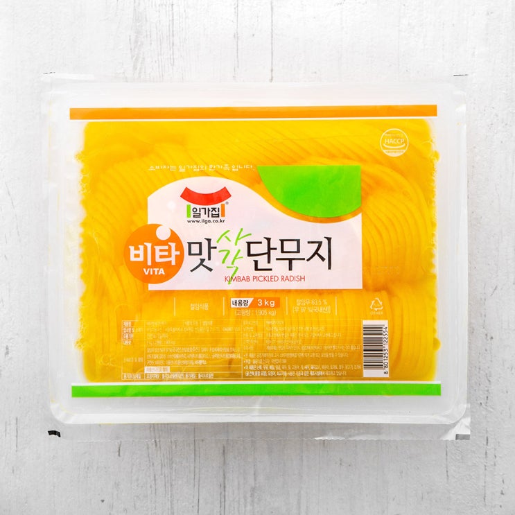 인지도 있는 일가집 반달 맛사각단무지, 3kg, 1개 추천합니다