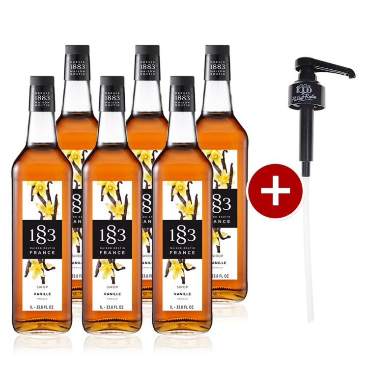 의외로 인기있는 1883 바닐라시럽 1000ml (6병구매시 1883시럽펌프 증정), 6개 추천해요 의외로 인기있는 1883 바닐라시럽 1000ml (6병구매시 1883시럽펌프 증정), 6개 추천해요