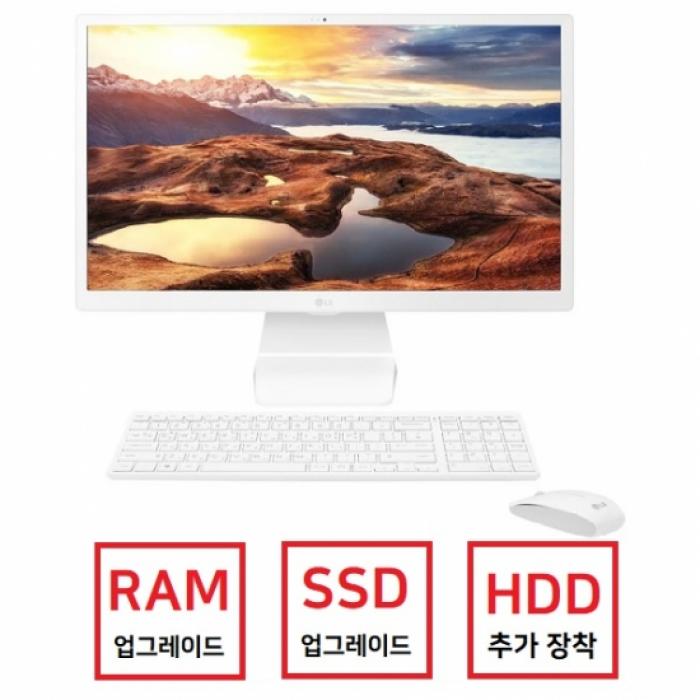 갓성비 좋은 24V50N-GR36K (Win10홈) 일체형PC [8GB 추가 (총16GB) + 500GB SSD 교체 + 1TB HDD 추가], LG 좋아요