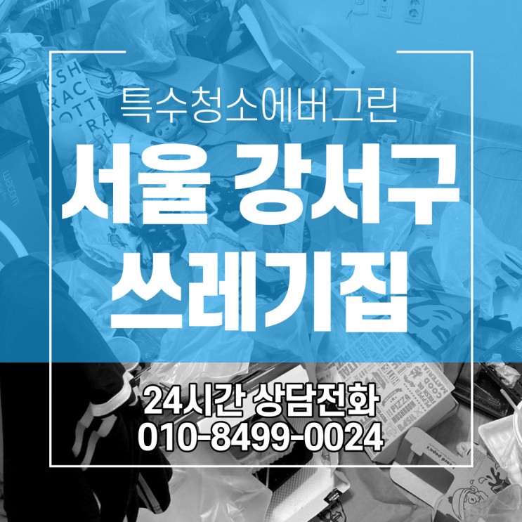 서울 강서구 특수청소 - 11평 원룸주택 쓰레기집 특수청소