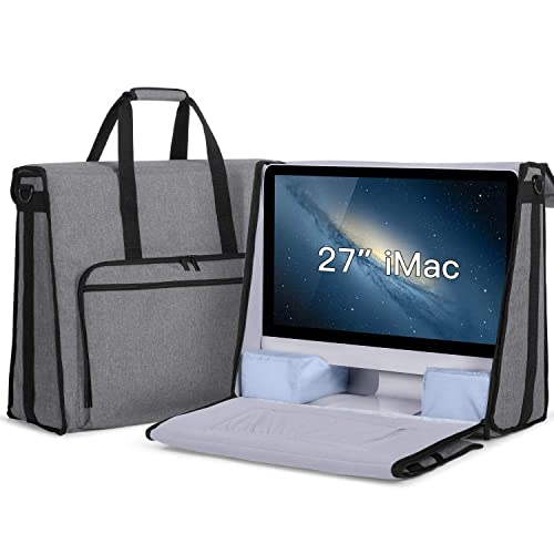 갓성비 좋은 Apple 27 iMac 데스크탑 컴퓨터 여행용 수납 가방 및 iMac 27 인치 용 기타 액세서리와 호환되는 핸드백 회색 (Fit for 27 갓성비 좋은 Apple 27 iMac 데스크탑 컴퓨터 여행용 수납 가방 및 iMac 27 인치 용 기타 액세서리와 호환되는 핸드백 회색 (Fit for 27