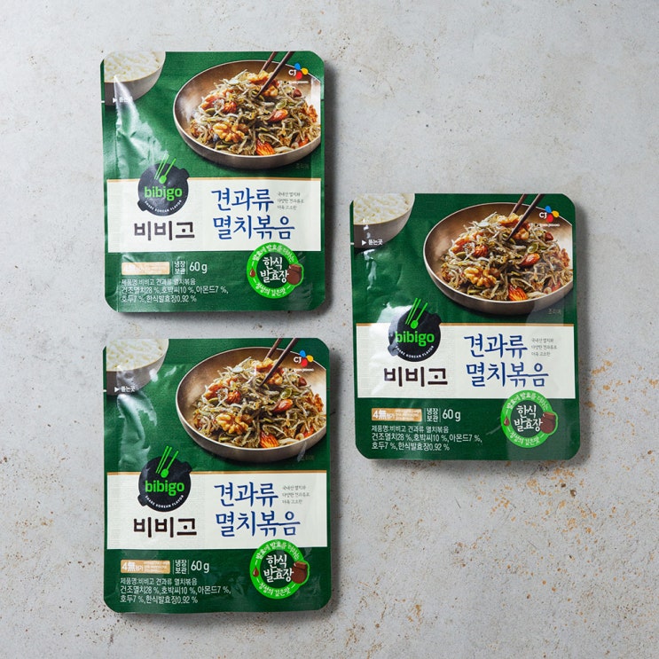 잘나가는 비비고 견과류 멸치볶음, 60g, 3개 좋아요