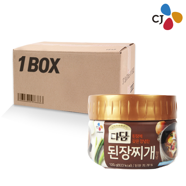 인기 많은 CJ 다담 된장찌개 양념 530g(12개) 대용량 식자재, E822_다담된장찌개 530g(12개) 추천해요