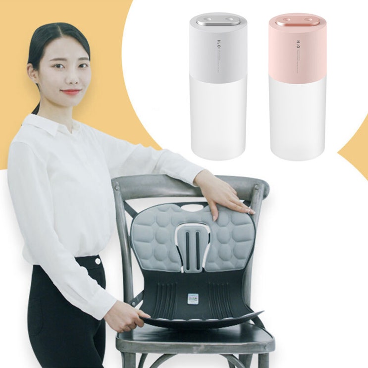  요즘 인기있는 카이로핏 체어 (허리 찜질팩 / 듀얼제트 가습기 포함) 허리교정 등받이 의자, 바디라이트그레이ㅣ레드, DQ110(화이트) ···