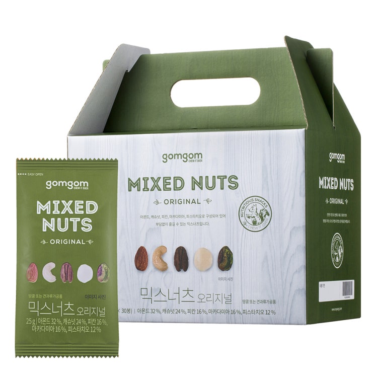 핵가성비 좋은 곰곰 혼합견과 오리지널, 25g, 30개입 추천합니다 핵가성비 좋은 곰곰 혼합견과 오리지널, 25g, 30개입 추천합니다