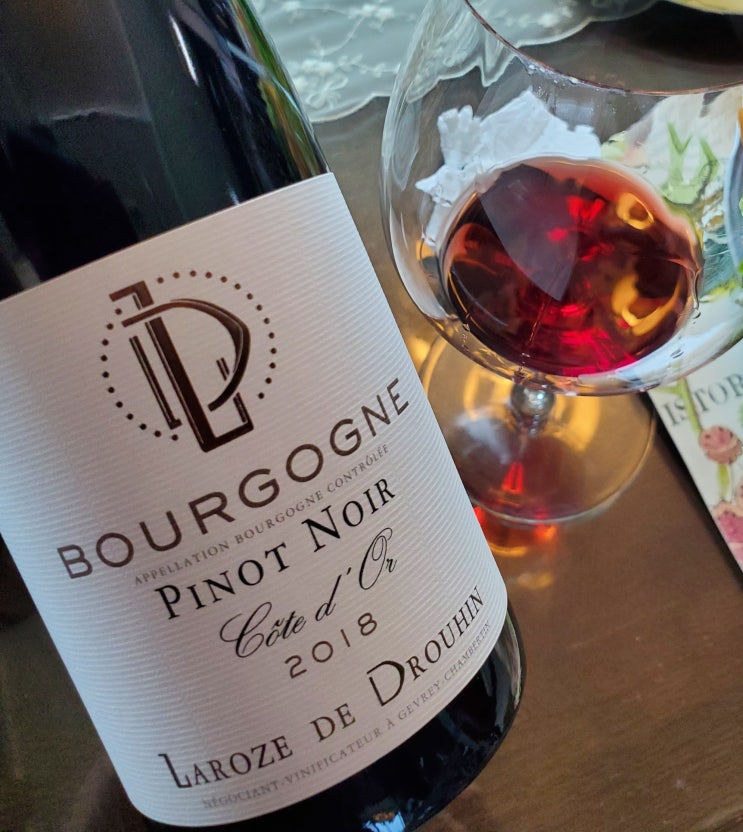 Laroze De Drouhin Bourgogne Pinot noir Cote d'Or 2018, 드루앙라로즈 부르고뉴 꼬뜨 도르 피노누아