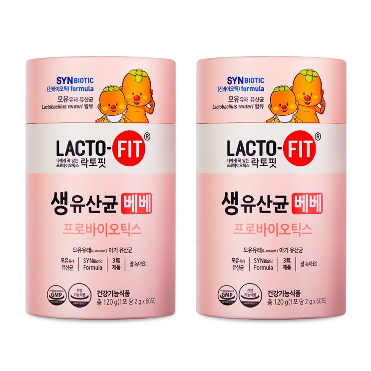 잘팔리는 락토핏 생유산균 베베 60포, 120g, 2개 ···