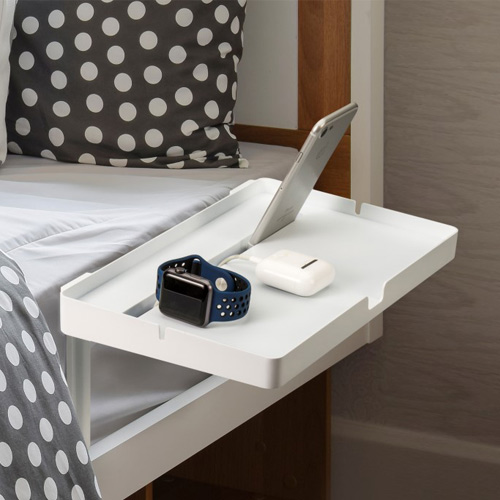 갓성비 좋은 침대 사이드 테이블 핸드폰 태블릿 베드 거치대 침실 협탁 안경 핸드폰 선반 트레이 받침대, Small(20cm x 15cm) 추천해요