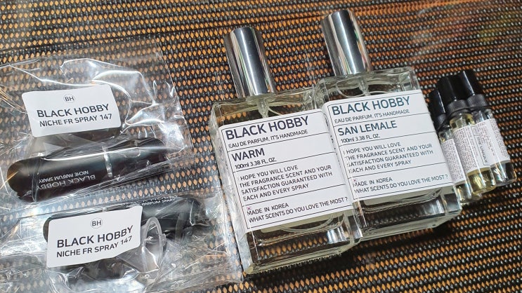  [1년 써본] 수제 향수 black hobby 후기. 20대 30대 가성비 갑 향수 추천