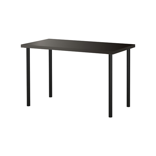 요즘 인기있는 IKEA LINNMON/ADILS 테이블 컴퓨터책상 120 x 60, 테이블:블랙브라운 다리:블랙 좋아요