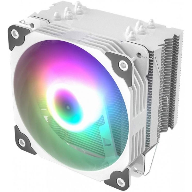 후기가 좋은 Betroo V5 흰색 CPU 공기 냉각기(히트 파이프 120mm PWM 프로세서 팬 Intel LGA 1200 115X / AMD Ryzen AM4 범용 소켓(주소식