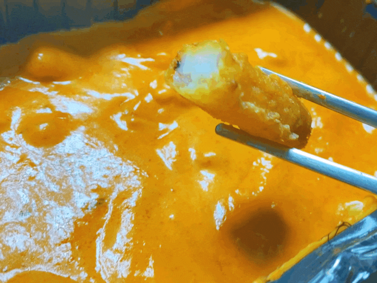  화사 로제떡볶이?! 배떡 로제떡볶이와 새우튀김 먹은 후기