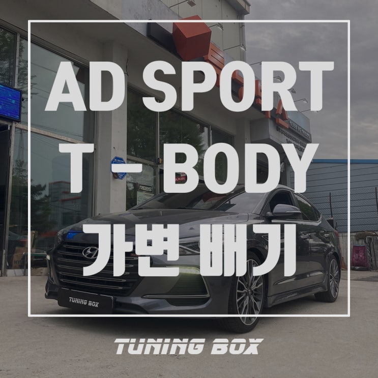  아반떼 스포츠 캣백스타일 T-BODY 가변배기 튜닝/원형 실버팁[광주 튜닝박스]
