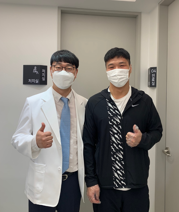  복싱 양희근 선수 청담리온정형외과 내원