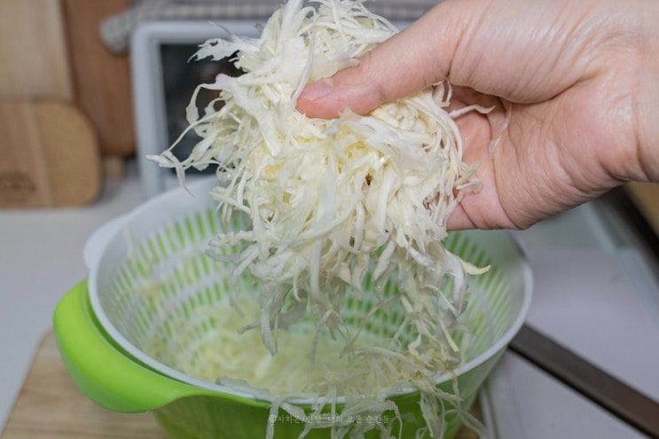  양배추 채칼 후기, 일식집처럼 실타래처럼 채썰기 가능!