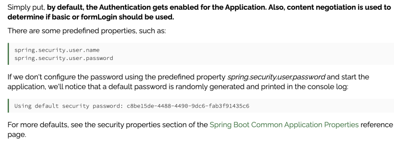 springboot EnableResourceServer Using generated security