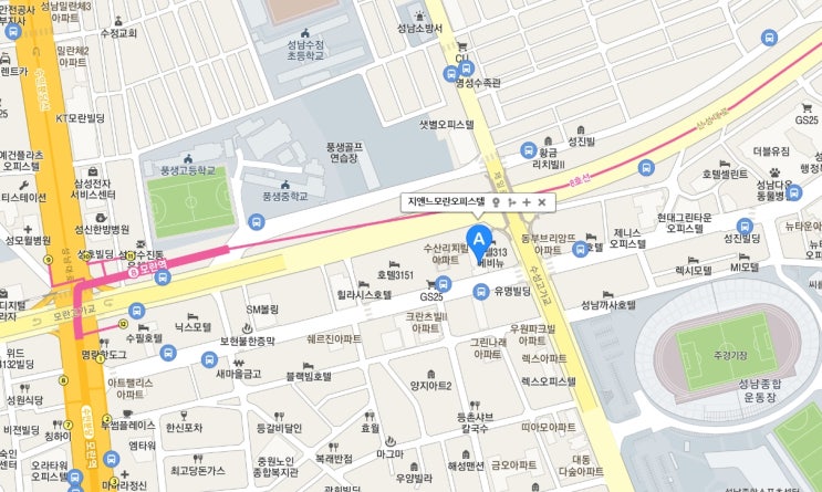  모란역지앤느오피스텔전세(2억9000)