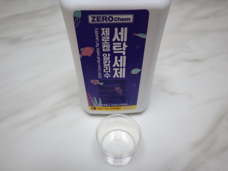 거품없는 세탁수 제로켐 ZERO chem 강알칼리수 세탁세제