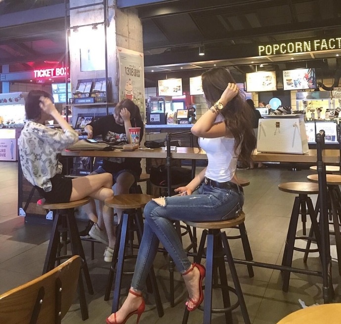  크롭티 여캠 bj 이선영 나시 슴부먼트 사진모음