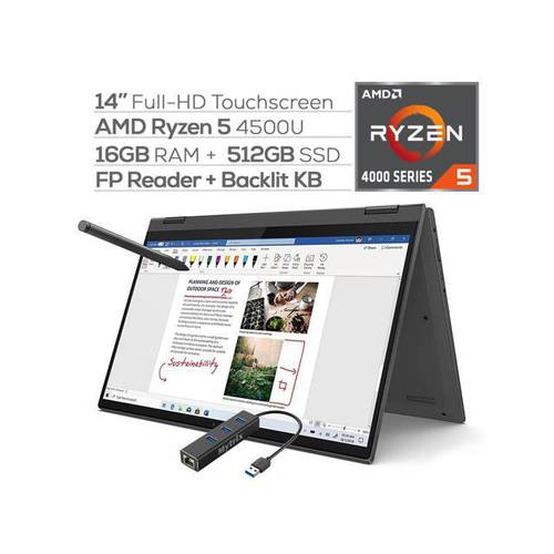 인지도 있는 Newegg Lenovo Flex 5 2-in-1 Touchscreen Laptop 14 FHD AMD Ryzen 5-4500, 상세내용참조, 상세내용참조, 상세내용참
