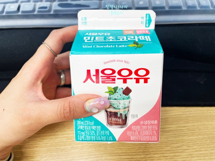 서울우유 민트초코라떼 민초단 리얼후기