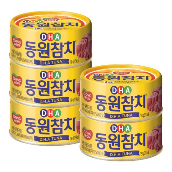 리뷰가 좋은 동원참치 DHA(150g) *5캔, 150g, 5개 추천합니다