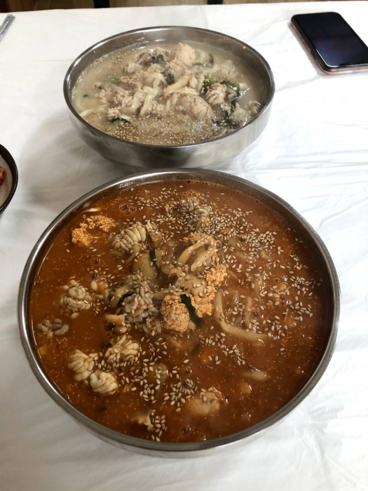  속초맛집 명태 장칼국수 "시골칼국수", (명태장칼국수)(속초이마트근처 맛집)
