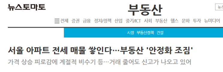  5월 부동산 분위기 반전(feat. 예상된 결말)