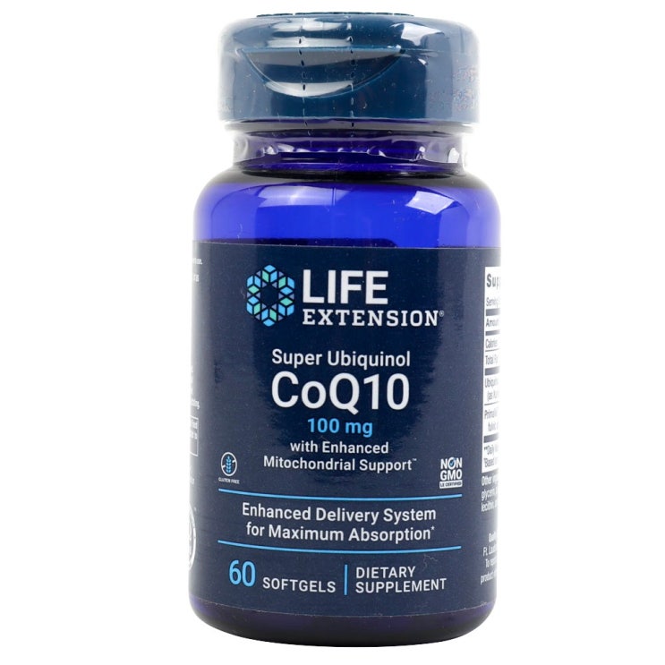 인지도 있는 라이프익스텐션 슈퍼 유비퀴놀 CoQ10 100mg 소프트젤, 60개입, 1개 좋아요 인지도 있는 라이프익스텐션 슈퍼 유비퀴놀 CoQ10 100mg 소프트젤, 60개입, 1개 좋아요
