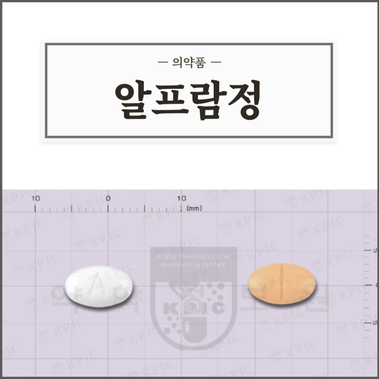  알프라졸람 알프람정 0.25mg/0.5mg, 효능효과/복용법/부작용/주의사항 등 간단정리