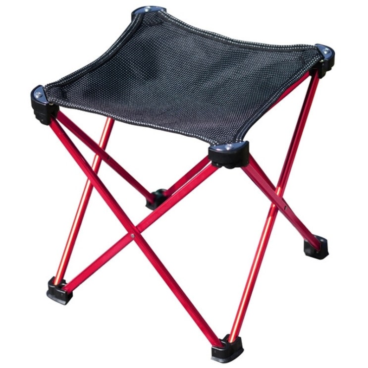 가성비갑 이케아 한샘 스툴 접이식 초경량 피크닉 낚시 캠핑 폴딩의자 야외 휴대용 접는 천 내구성, 빨간 추천해요
