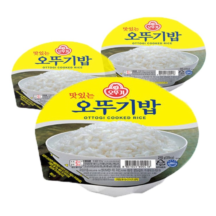 핵가성비 좋은 오뚜기밥 210g x 12개 (1박스) 즉석밥 햇반 캠핑 ···