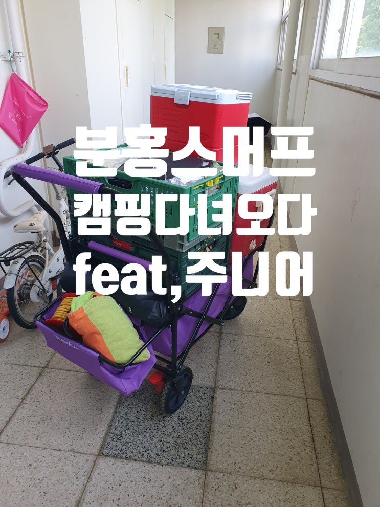  분홍스머프 용인단풍숲 캠핑장 캠핑