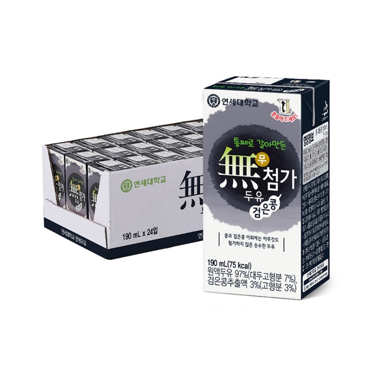 인기 급상승인 연세두유 통째로 갈아만든 무첨가 검은콩 두유, 190ml, 24개 좋아요 인기 급상승인 연세두유 통째로 갈아만든 무첨가 검은콩 두유, 190ml, 24개 좋아요