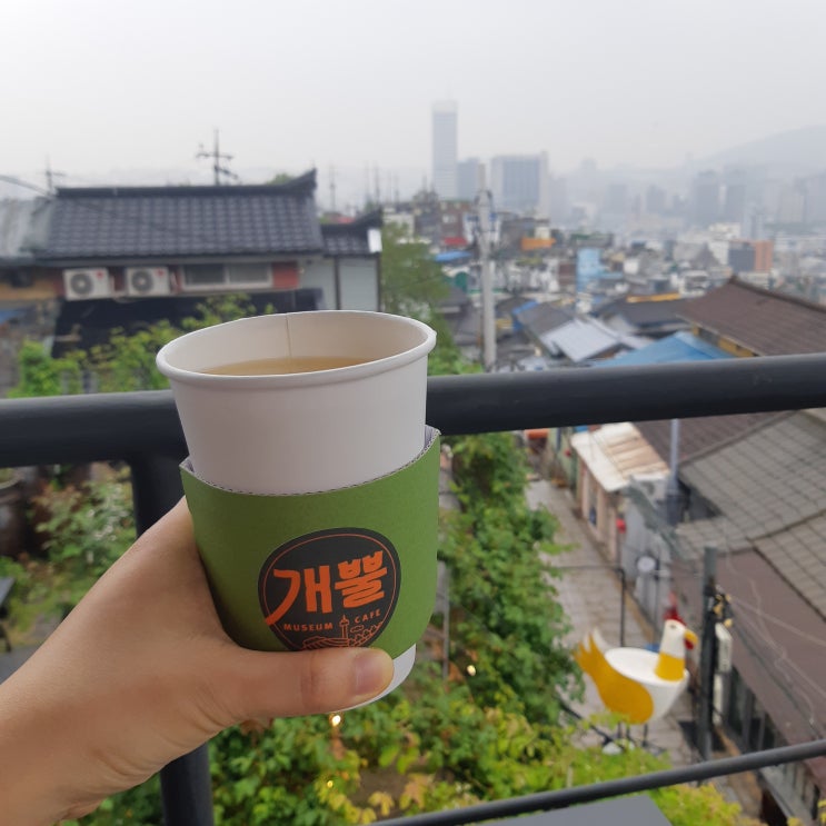  낙산공원, 이화동 벽화마을 뷰 좋은 카페 개뿔(야경맛집)