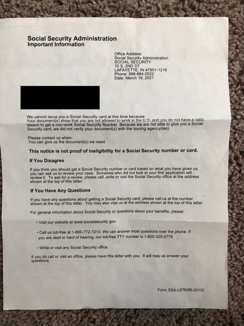 미국/인디애나] 운전면허 따기 1편 - SSN denial letter 받기 (SSN이 있음에도 SSN denial letter가  필요했던 이유) : 네이버 블로그