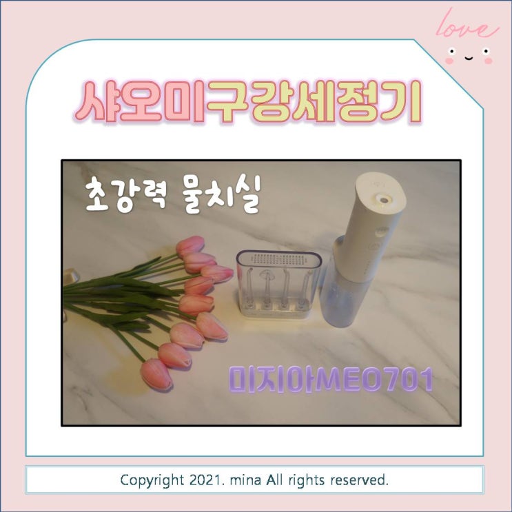  샤오미 미지아 MEO701-강력한 물줄기 구강세정기 찾으신다면 샤오미 물치실 추천해요~~